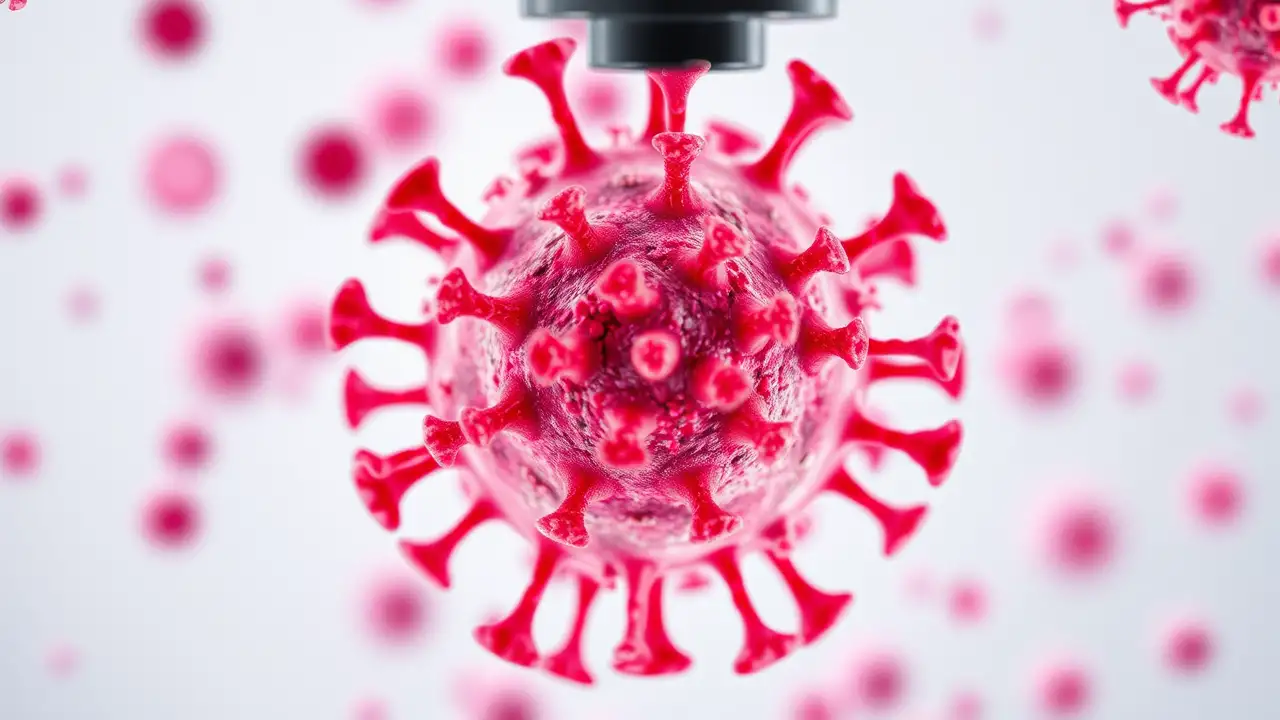 Peliculă plastică cu nanopiloni care distrug virusurile